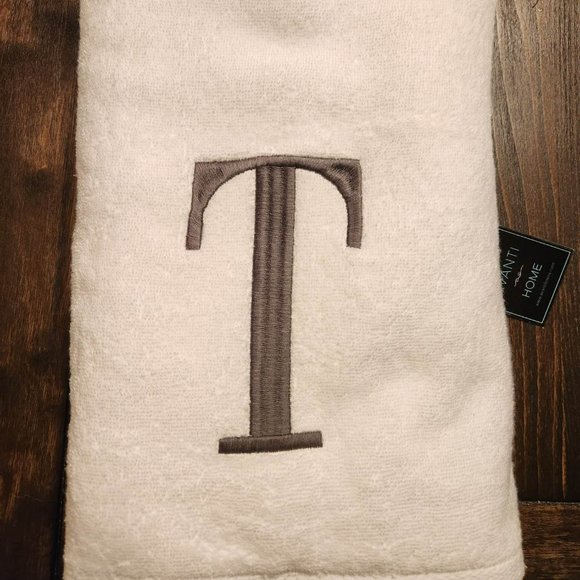 Letter "T" Bath Towel - Picture 1 of 1